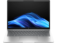 HP EliteBook 6 G1i 13 inch Notebook AI PC, Silver - 13.3-inch - Pike silver aluminum (BN8R8PT)