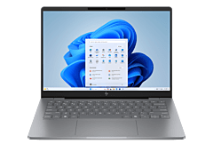 HP OmniBook 7 14 inch AI Laptop 14-fr0053TU, Silver - 14-inch - Meteor silver aluminum (C42D1PA)