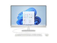 HP 27 inch All-in-One 27-cr0028a PC - 27-inch - Shell white (D9UC1PA)