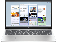 HP 15.6 inch Laptop 15-fd1263TU, Silver - 15.6" - Natural silver (D6MY5PA)