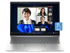 HP EliteBook 6 G1i 13 inch Notebook AI PC, Silver - 13.3-inch - Pike silver aluminum (BN9M5PT)
