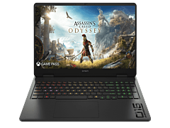 OMEN Slim 16 inch Gaming Laptop 16-an0001TX, Black - 16" - Shadow black, black chrome logo (C53D3PA)