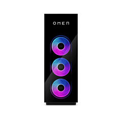 OMEN MAX 45L Gaming Desktop GT23-0007a PC, Black - Without Screen - Shadow black glass front bezel, glass side panel, white logo (CM8W7PA)