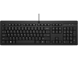 HP 125 Wired Keyboard (266C9AA) - Center facing