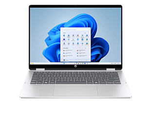 HP OmniBook 5 Flip 2-in-1 14 inch Laptop 14-fp0047TU, Silver - 14-inch - Glacier silver (BK1X6PA)