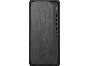 HP OmniDesk Desktop M02-0009a PC - Without Screen - Gray wood, jack black chassis (BP5F3PA)