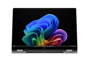 HP OmniBook X Flip 2-in-1 14 inch Next Gen AI Laptop 14-kb0064TU, Silver - 14" - Meteor silver aluminum (D68YBPA)