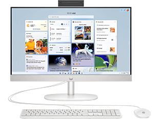 HP 23.8 inch All-in-One Desktop PC 24-cr0033a - 23.8-inch - Shell white (D9UB6PA)