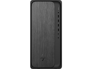 HP OmniDesk Desktop M02-0014a PC - Without Screen - Gray wood, jack black chassis (D97LMPA)