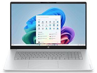 HP OmniBook 3 17.3 inch Laptop AI 17-dg0010TU, Silver - 17.3" - Glacier silver cover and keyboard frame, canvas gray base (D78H3PA)