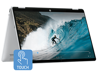 HP OmniBook 5 Flip 2-in-1 14 inch Laptop 14-fp0047TU, Silver - 14-inch - Glacier silver (BK1X6PA)