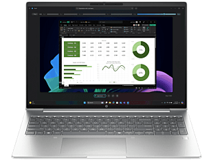 HP ProBook 4 G1i 16 inch Notebook AI PC, Silver - 16-inch - Pike silver (BQ4Q8PT)