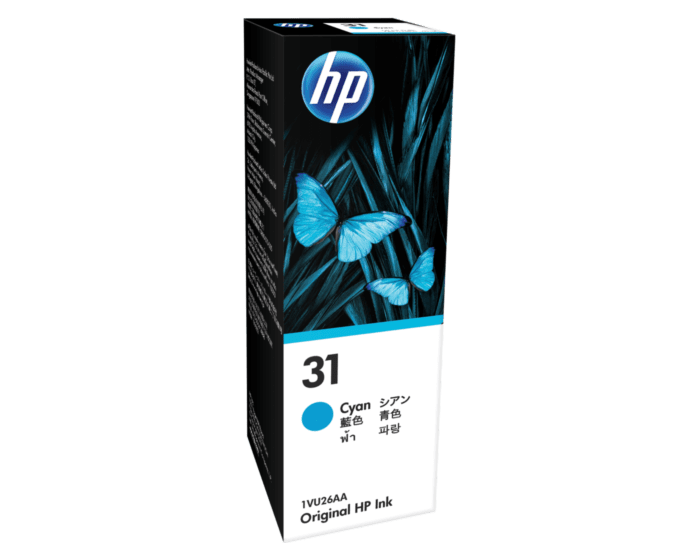 HP 31 70-ml Cyan Original Ink Bottle (1VU26AA)