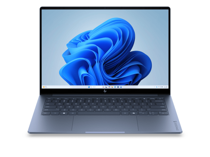 HP OmniBook 5 14 inch Laptop AI 14-mh0004TU, Blue - 14" - Starlit blue aluminum (E70C5PA)
