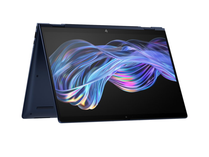 HP EliteBook X Flip G1i 14 inch Notebook Next Gen AI PC, Blue - 14-inch - Blue (B98HQPT) - Right rear facing