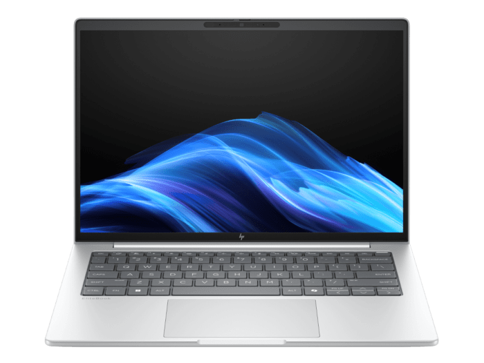 HP EliteBook 8 G1i 14 inch Notebook AI PC, Silver - 14-inch - Glacier silver aluminium (BH3H6PT)