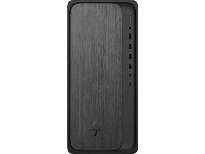 HP OmniDesk Desktop M02-0009a PC - Without Screen - Gray wood, jack black chassis (BP5F3PA)