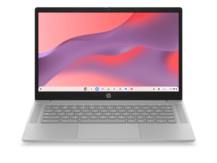 HP Chromebook 14 inch 14a-nm0003MU, Grey - 14" - Modern gray (D9NG0PA)