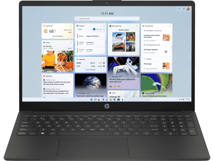 HP 15.6 inch Laptop 15-fc0785AU, Black