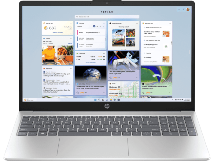 HP 15.6 inch Laptop 15-fd0921TU, Silver - 15.6-inch - Natural silver (D41R6PA)