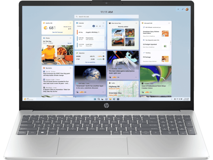 HP 15.6 inch Laptop 15-fd0943TU, Silver - 15.6-inch - Natural silver (D90S3PA)