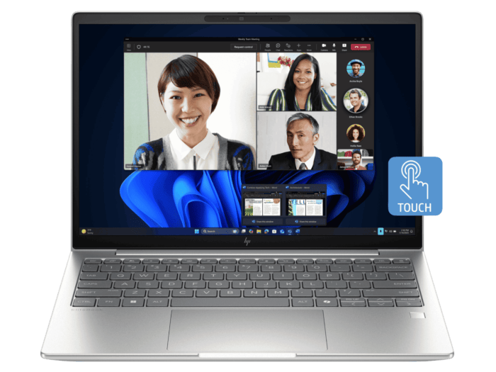 HP EliteBook 6 G1i 13 inch Notebook AI PC, Silver - 13.3-inch - Pike silver aluminum (BN9M5PT)