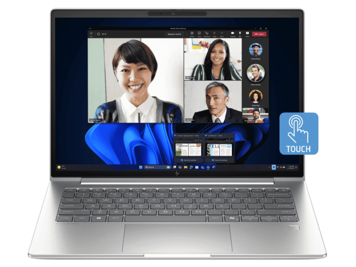 HP EliteBook 6 G1i 14 inch Notebook AI PC, Silver - 14-inch - Pike silver aluminum (D6CV6PT)