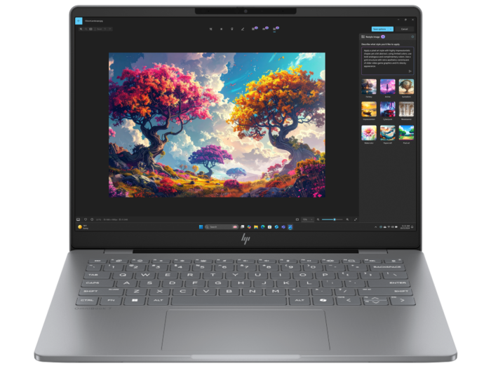 HP OmniBook 7 14 inch AI Laptop 14-fr0053TU, Silver - 14-inch - Meteor silver aluminum (C42D1PA)