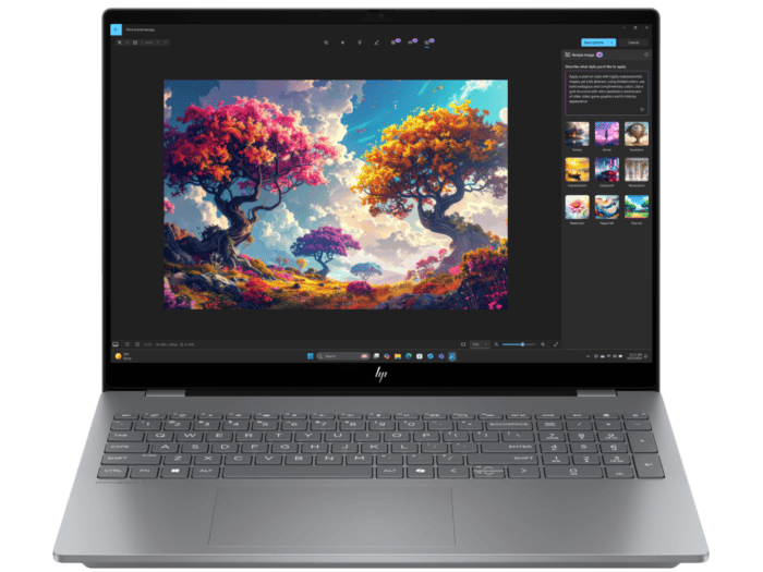 HP OmniBook 7 16 inch Laptop Next Gen AI 16-bh0037TU, Silver - 16" - Meteor silver aluminum (D78GYPA)