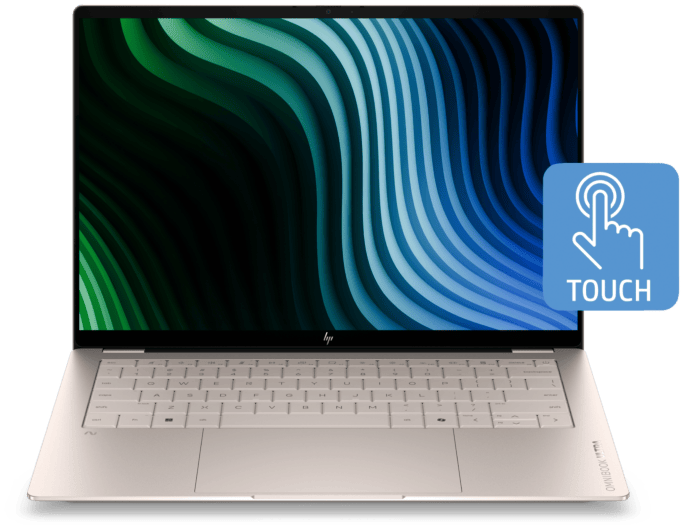 HP OmniBook Ultra 14 inch Next Gen AI Laptop 14-kd0004TU, Sand - 14" - Silk sand aluminum cover and keyboard frame (D78FPPA)