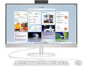 HP 27 inch All-in-One 27-cr0027a PC - 27-inch - Shell white (D9UC0PA)