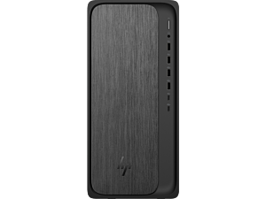 HP OmniDesk Desktop M02-0014a PC - Without Screen - Gray wood, jack black chassis (D97LMPA)