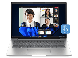 HP EliteBook 6 G1i 14 inch Notebook AI PC, Silver - 14-inch - Pike silver aluminum (BN9M6PT)