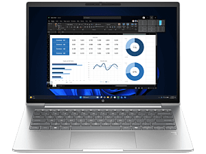 HP ProBook 4 G1i 14 inch Notebook AI PC, Silver - 14-inch - Pike silver (BQ4P8PT)