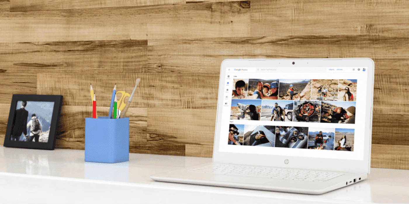 HP Laptop Running Chrome Browser with Multiple Tabs