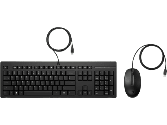 HP 225 Wired Mouse and Keyboard Combo for enhanced productivity with the Elite Mini 800 G9