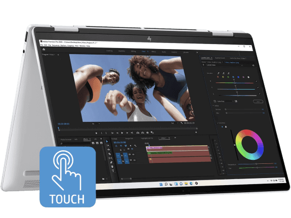 HP Envy x360 convertible laptop with touchscreen for versatile use