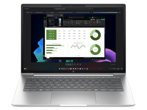HP ProBook 4 G1q Next Gen AI Laptop for Video Conferencing