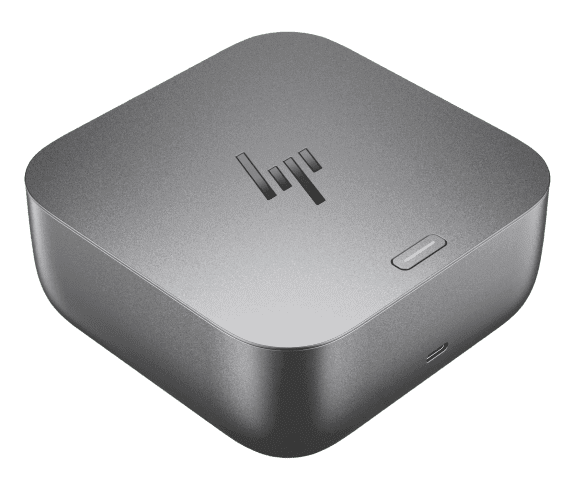 HP Thunderbolt 4 100W G6 Dock powering professional workstation setup