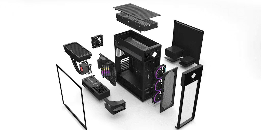 Detailed components of an HP OMEN desktop